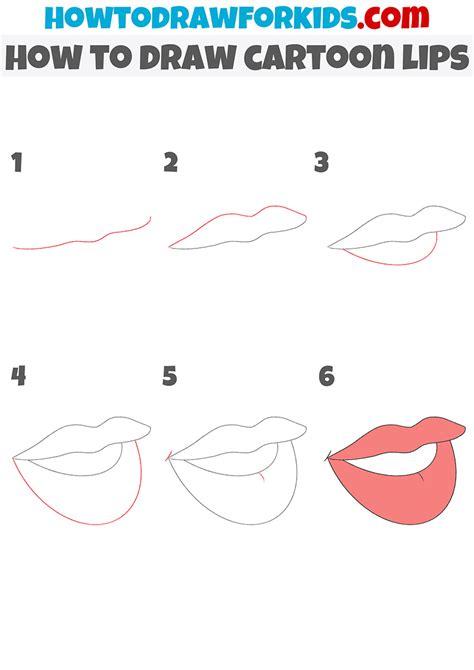 Top 107+ Cartoon lips outline - Tariquerahman.net