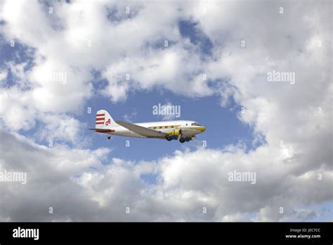 Airplane, flight, sky, clouds Stock Photo - Alamy