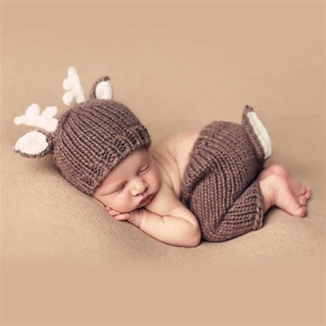 Baby Photography Props Christmas Newborn Prop Newborn Fotografia Props Bebe Girl Crochet Hat ...