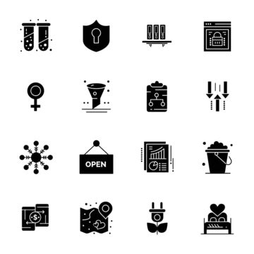 16 Vector Hd PNG Images, 16 Universal Business Icons Vector, Mobile, Healthcare, Icon PNG Image ...