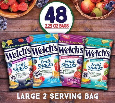 Welch's Fruit Snacks Variety Pack - Delicious Assortment of Mixed Fruit Flavors