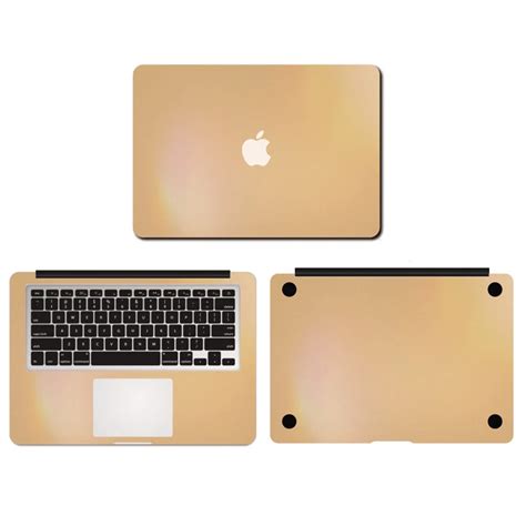 Champagne Gold Color Vinyl Full Body Decal Laptop Stickers For Apple Macbook Air 13 13.3 Inch ...