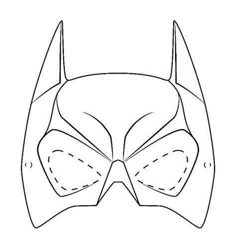 Batman Mask coloring page - Download, Print or Color Online for Free