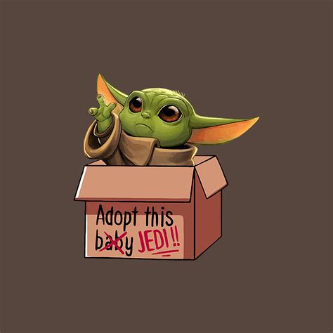 Baby yoda cute Digital Art by Archie Ferguson - Pixels