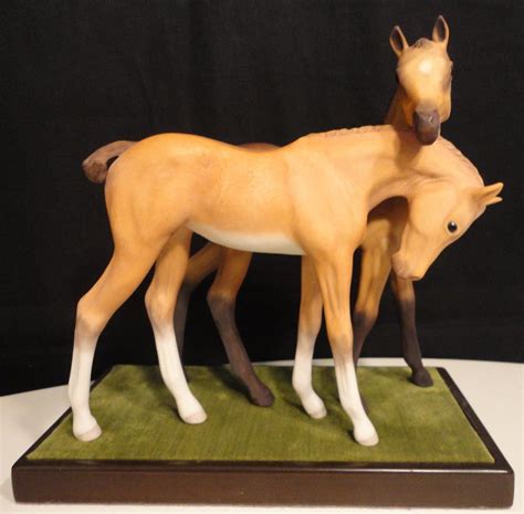 CYBIS FINE AMERICAN PORCELAIN HORSES DARBY AND JOAN FIGURINE. | #1761442178