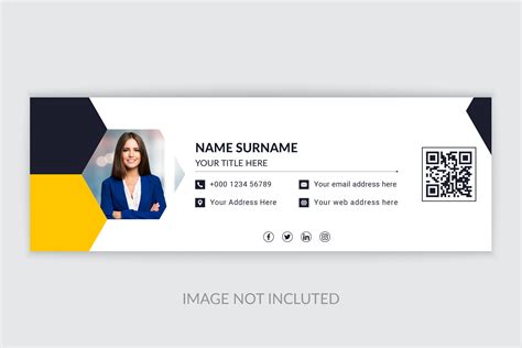 Email Signature Banner Template Graphic by Ju Design · Creative Fabrica