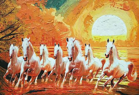 Seven Horses Painting Direction According to Vastu Shastra - Meaning, Benefits, Significance ...