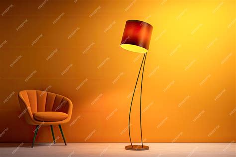 Premium AI Image | Closeup of a modern standing lamp Interior design or decoration