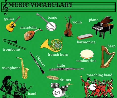 Learn English Vocabulary through Pictures: Musical Instruments - ESL Buzz