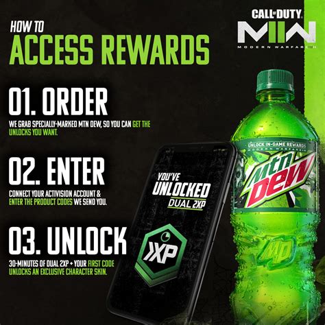 MTN DEW mountain Dew X Call of Duty: Modern Warfare 2 Code - Etsy