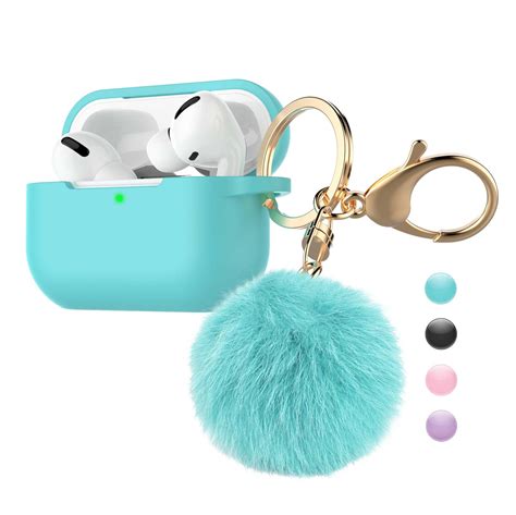 Airpods Pro Case Silicone, Airpods 3rd Gen Case Fur Ball, Njjex Cute AirPods Silicon Case with ...