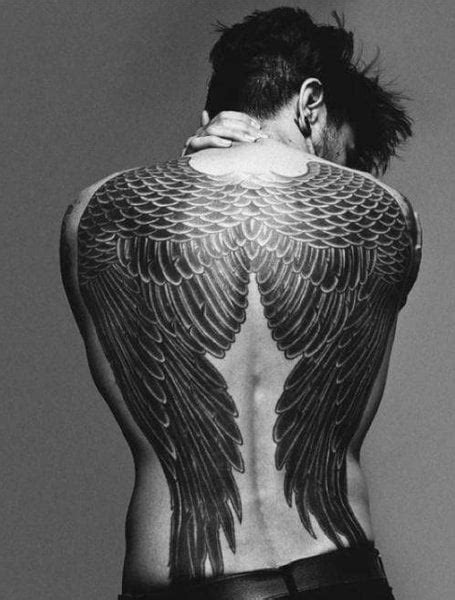 20 Cool Angel Wing Tattoos for Men in 2024 - The Trend Spotter