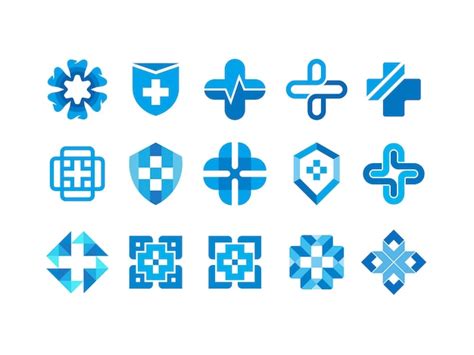 Premium Vector | Medical cross vector bundle