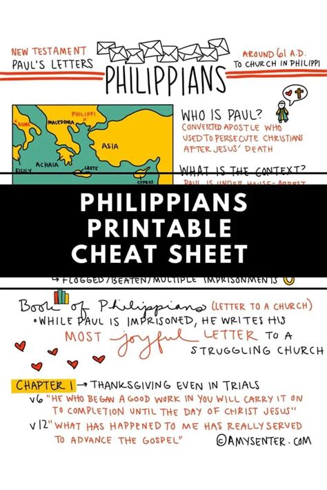 Printable Study Guide for the Book of Philippians