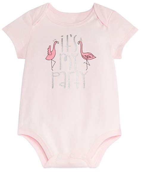 First Impressions Baby Girls It's My Party Graphic Bodysuit, Created for Macy's - Macy's | Macys ...