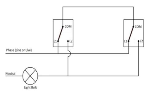 Two Way Switch Wiring : One Gang Two Way Switch and Multiway Switch