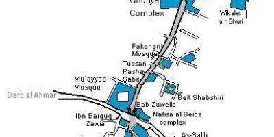 Khan al khalili map - Khan el khalili bazaar map (Egypt)