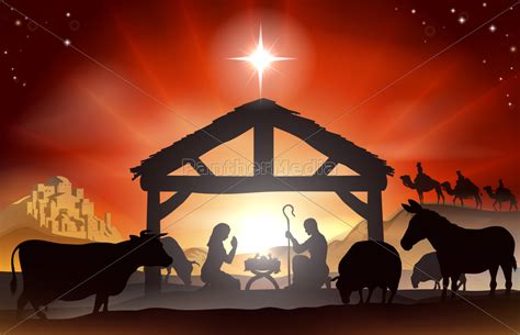 julen nativity scene - Stockphoto - #9985424 | PantherMedia Billedbureau