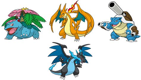 Mega Kanto Starters by WillDynamo55 on DeviantArt