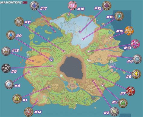 The Map Of Paldea, The World Of Pokémon Scarlet And Purple - Pokémon