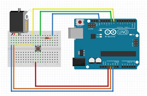 Arduino Servo Motor Control With Pushbutton