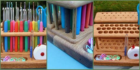 Wood Crochet Hook Holder or Organizer