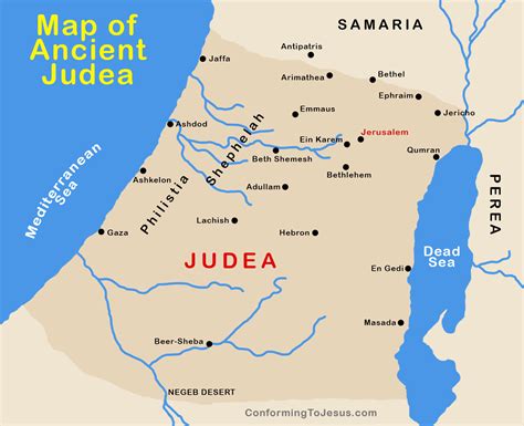 Ancient Judea Israel Map