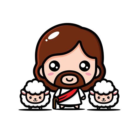 cute jesus christ cartoon design 3704765 Vector Art at Vecteezy