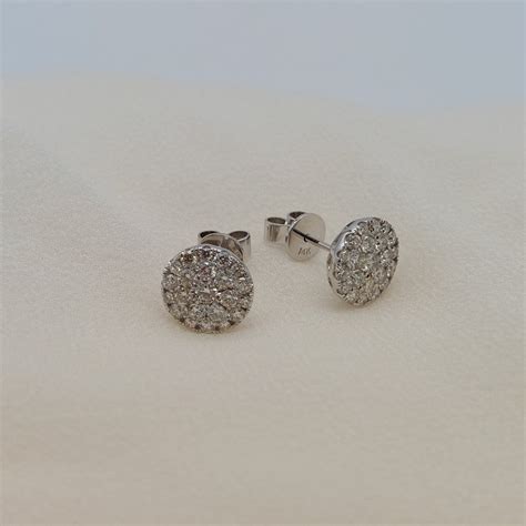 Diamond Pave' "Low Set" Earrings - S & K Ltd.