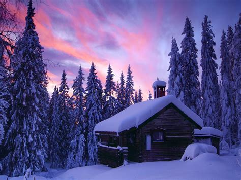 Winter Cabin Wallpapers - Wallpaper Cave