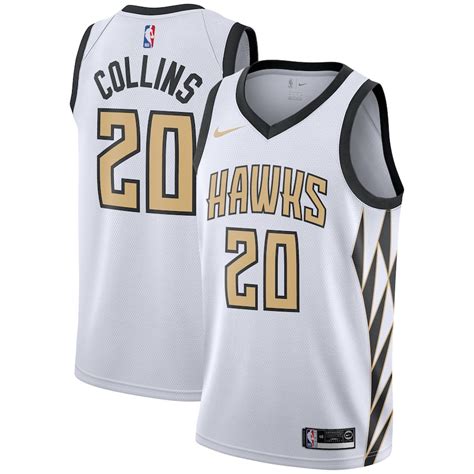 Nike John Collins Atlanta Hawks Youth White 2018/19 Swingman Jersey – City Edition