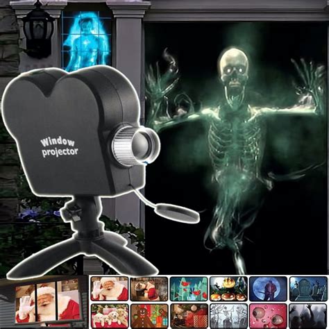 Halloween Holographic Projector, Window Projector for Christmas and Halloween, Halloween ...