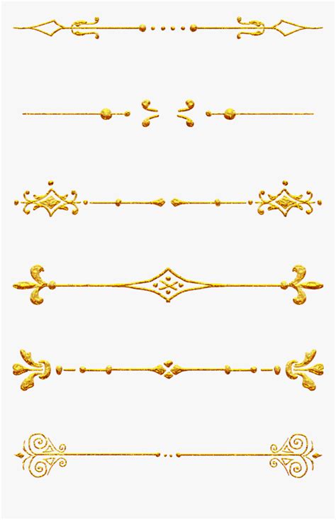 Golden Retro European Border Png And Psd - Gold Line Border Png, Transparent Png , Transparent ...