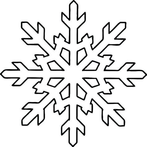 Easy Paper Snowflake Template Printable