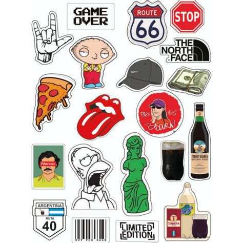 STICKERS WATERPROOF X20 - GAME OVER