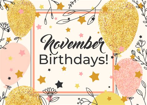 November 2018 Birthdays