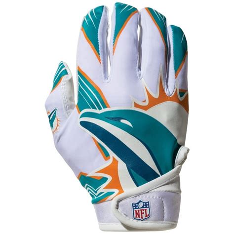 Franklin Sports NFL Miami Dolphins Youth Football Receiver Gloves - Walmart.com - Walmart.com