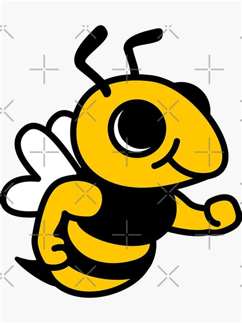 "Buzzy Bee" Sticker for Sale by smilesthehsu | Redbubble