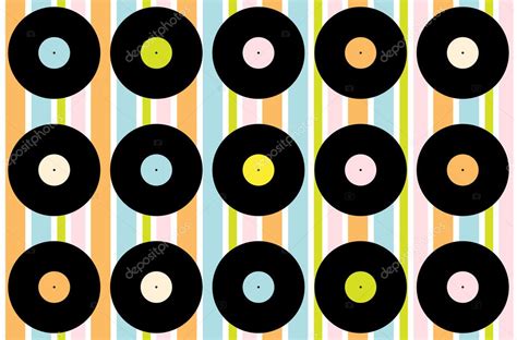 Vintage Vinyl Record Wallpaper Stock Vector by ©jamdesign 4346568