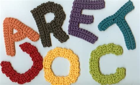 12 Crochet Letter Patterns - Guide Patterns