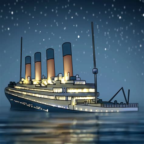 Sinking Titanic Animation