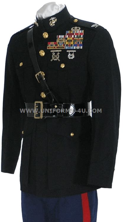 USMC MALE OFFICER BLUE DRESS / BLUE-WHITE DRESS UNIFORM ("A" AND "B")