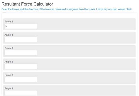 Resultant Force Calculator - Calculator Academy