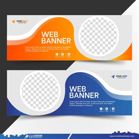 Download Web Banner Template Design CDR | CorelDraw Design (Download Free CDR, Vector, Stock ...