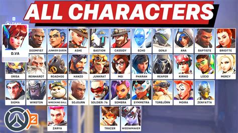 OVERWATCH 2 - All Characters/Heroes New Looks Skins - YouTube