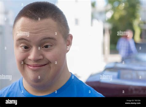 Teen with Down Syndrome Stock Photo - Alamy