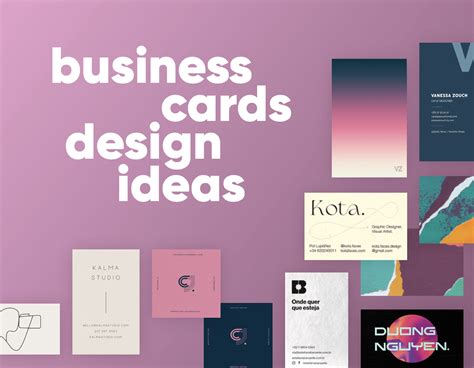 50 Business Card Design Ideas To Inspire Your Creativity