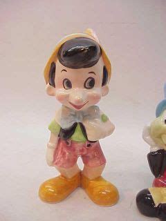 Vintage Disney Figurines Pinocchio Jiminy Cricket Lot 2