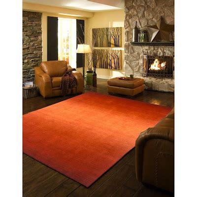 Mad for Mid-Century: Orange Rug for a Mid-Century Ranch