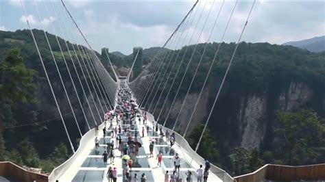 Glass Bridge Zhangjiajie Tianmen Mountain - YouTube